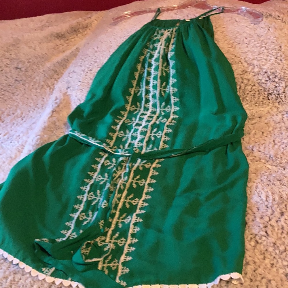 Green S 100% rayon loose fitting dress from Miami